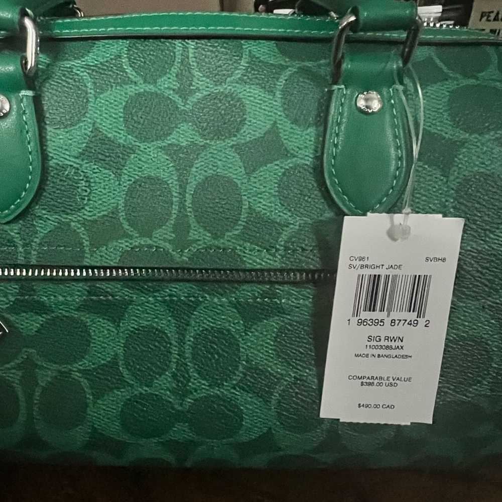 Coach Bright Jade Satchel Bag